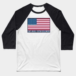 USA Flag - In God We Trust Baseball T-Shirt